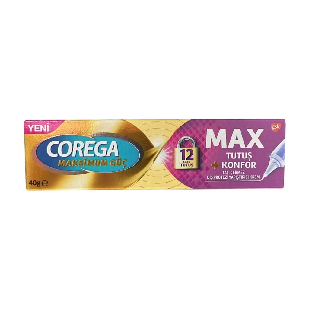 Corega Diş Protez Yapıştırıcı Krem Yastık Konforu 40 gr