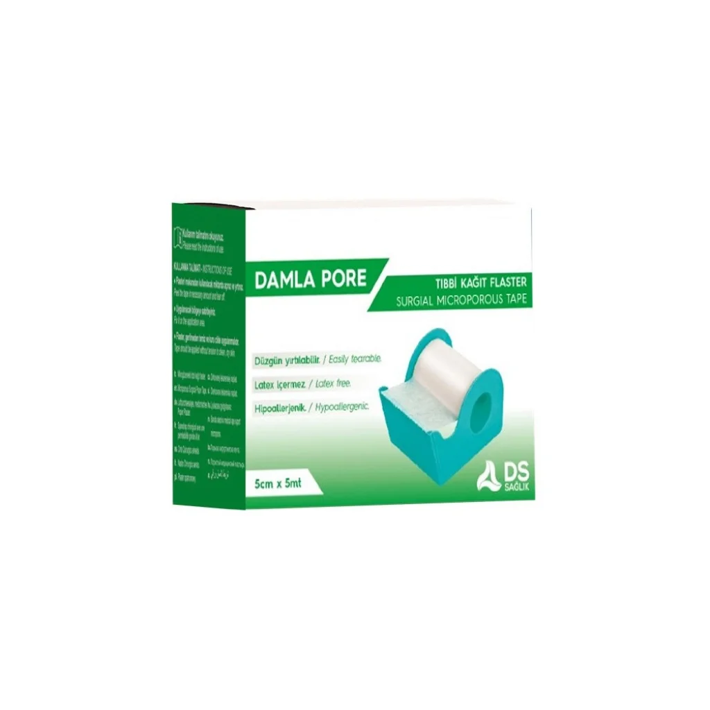 DS Plus Kağıt Flaster 5 m x 2,5 cm
