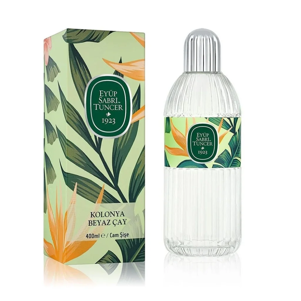Eyüp Sabri Tuncer Kolonya Beyaz Çay Cam Şişe 400 ml