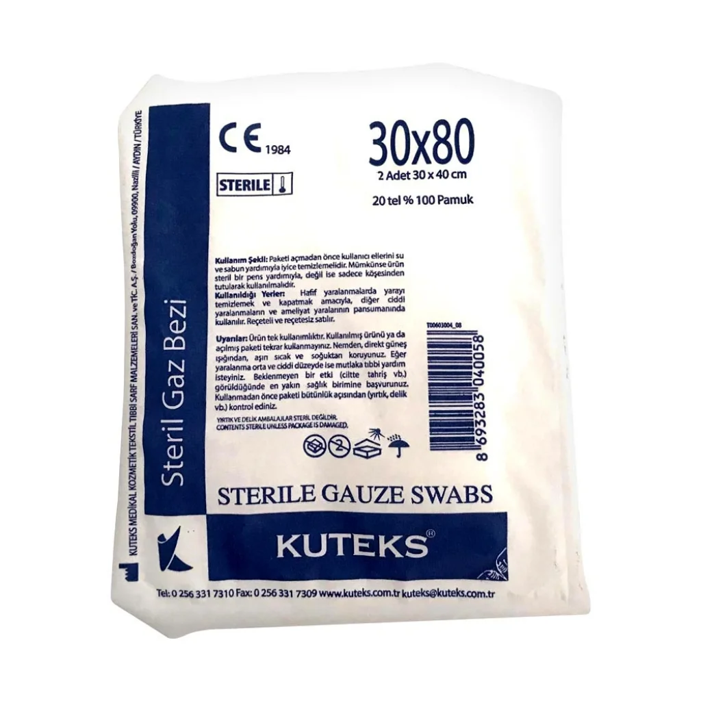 Kuteks Gazlı Bez 30cm x 80cm