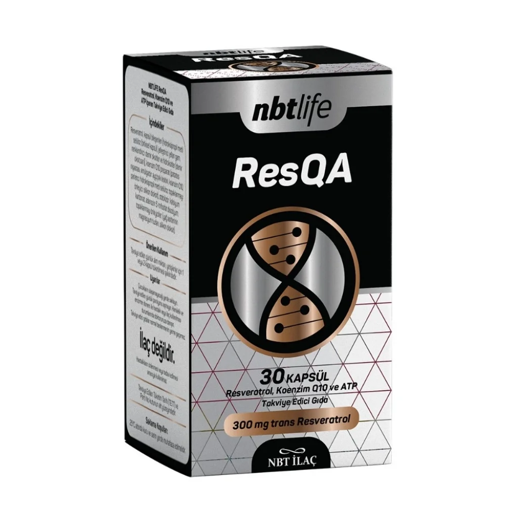 NBT Life ResQa Resveratrol ve Koenzim Q10 30 Kapsül