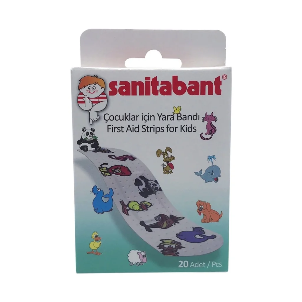 Sanitabant Yara Bandı 20li - Desenli Çocuklar İçin