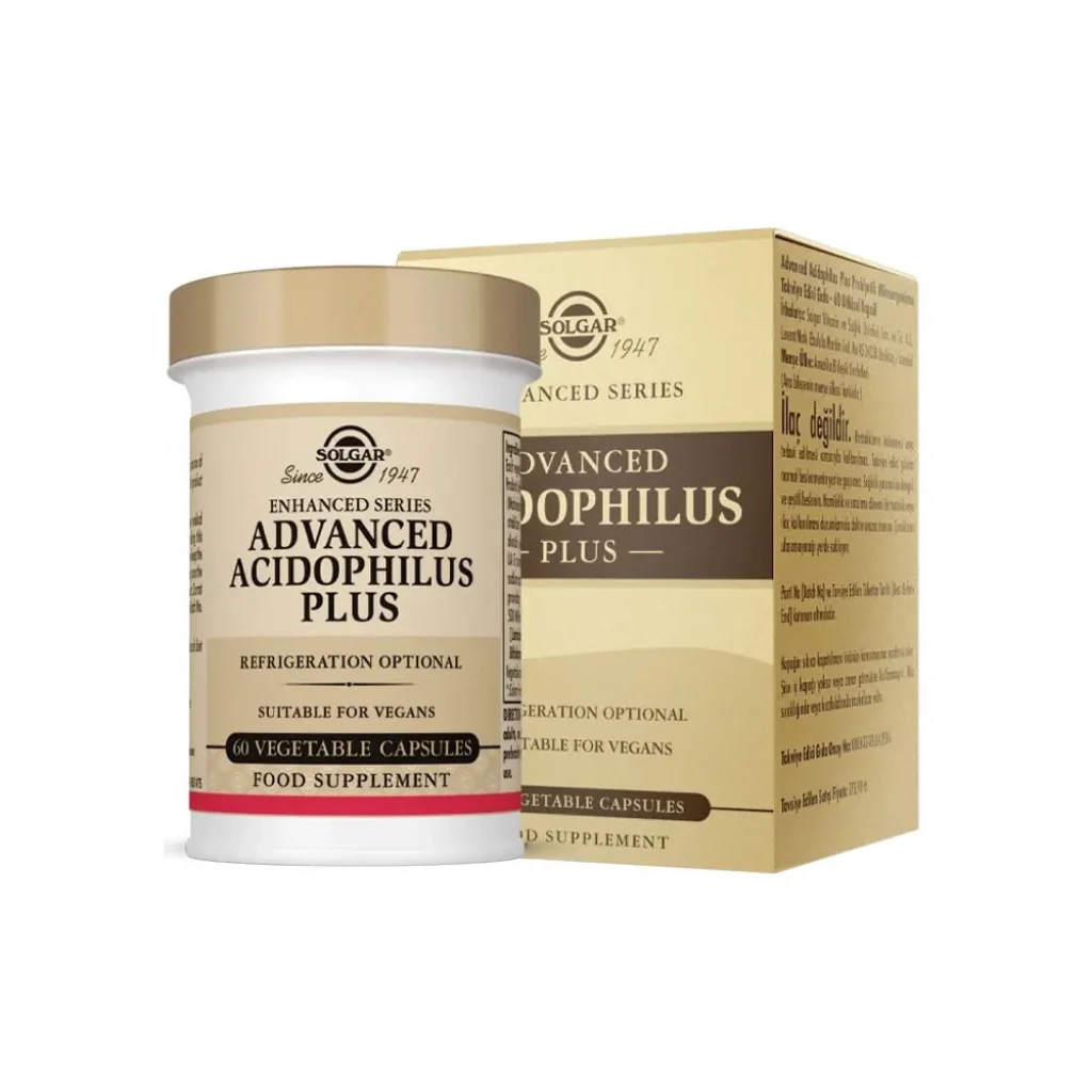 Solgar Advanced Acidophilus Plus 60 Kapsül