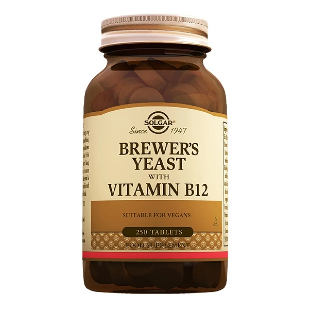 Solgar Brewers Yeast with Vitamin B12 250 Tablet