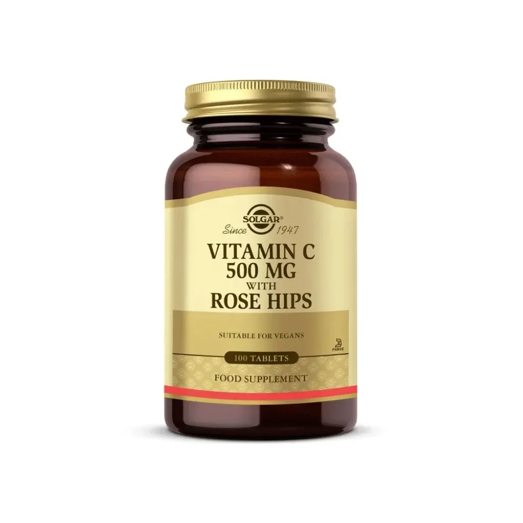 Solgar Vitamin C with Rose Hips 500 mg 100 Tablet
