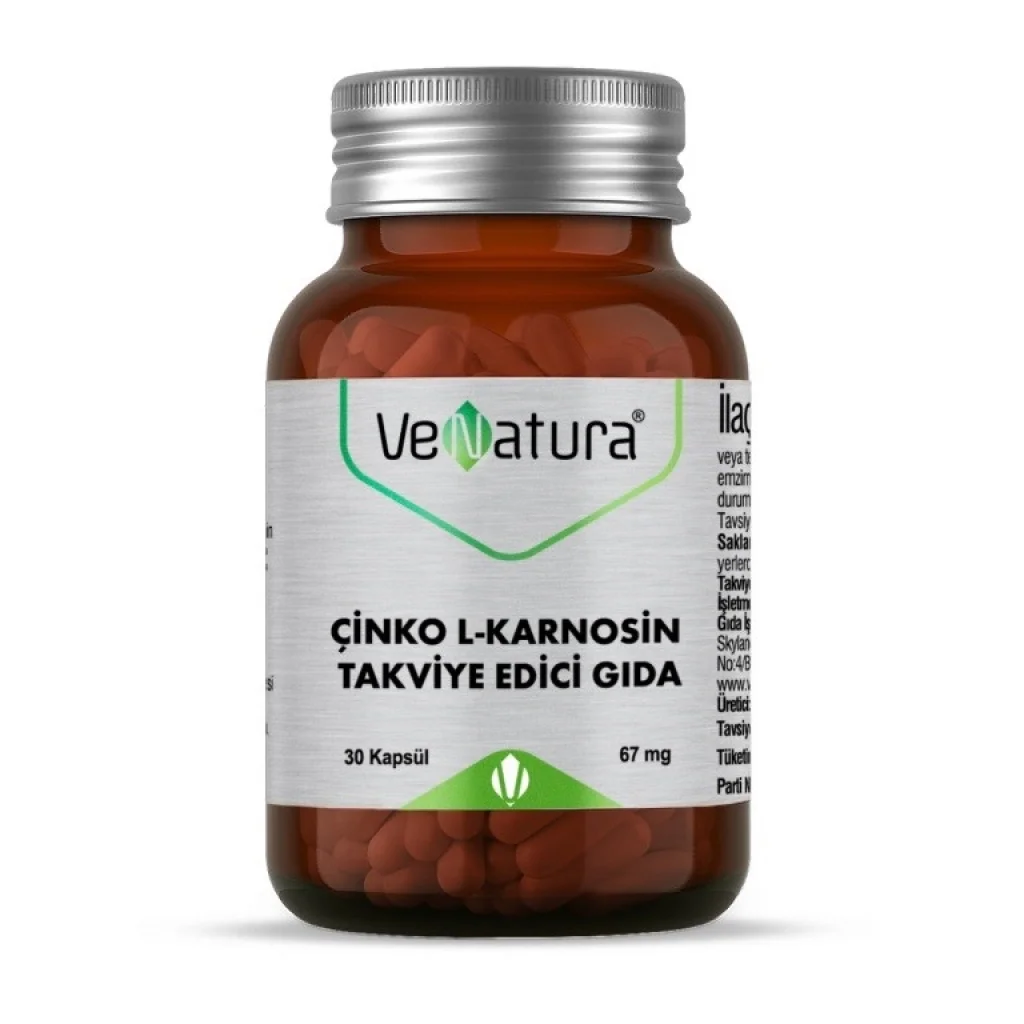 Venatura Çinko L-Karnosin 30 Kapsül