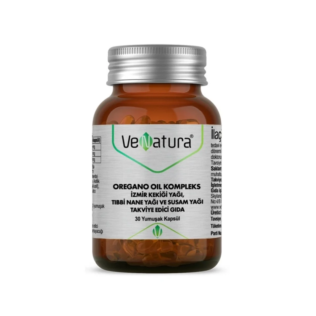Venatura Oregano Oil Kompleks İzmir Kekiği Yağı 30 Kapsül