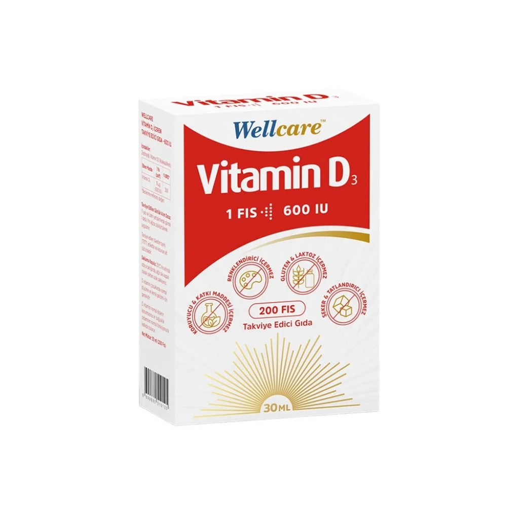 Wellcare Vitamin D3 Sprey 600 IU 30 ml