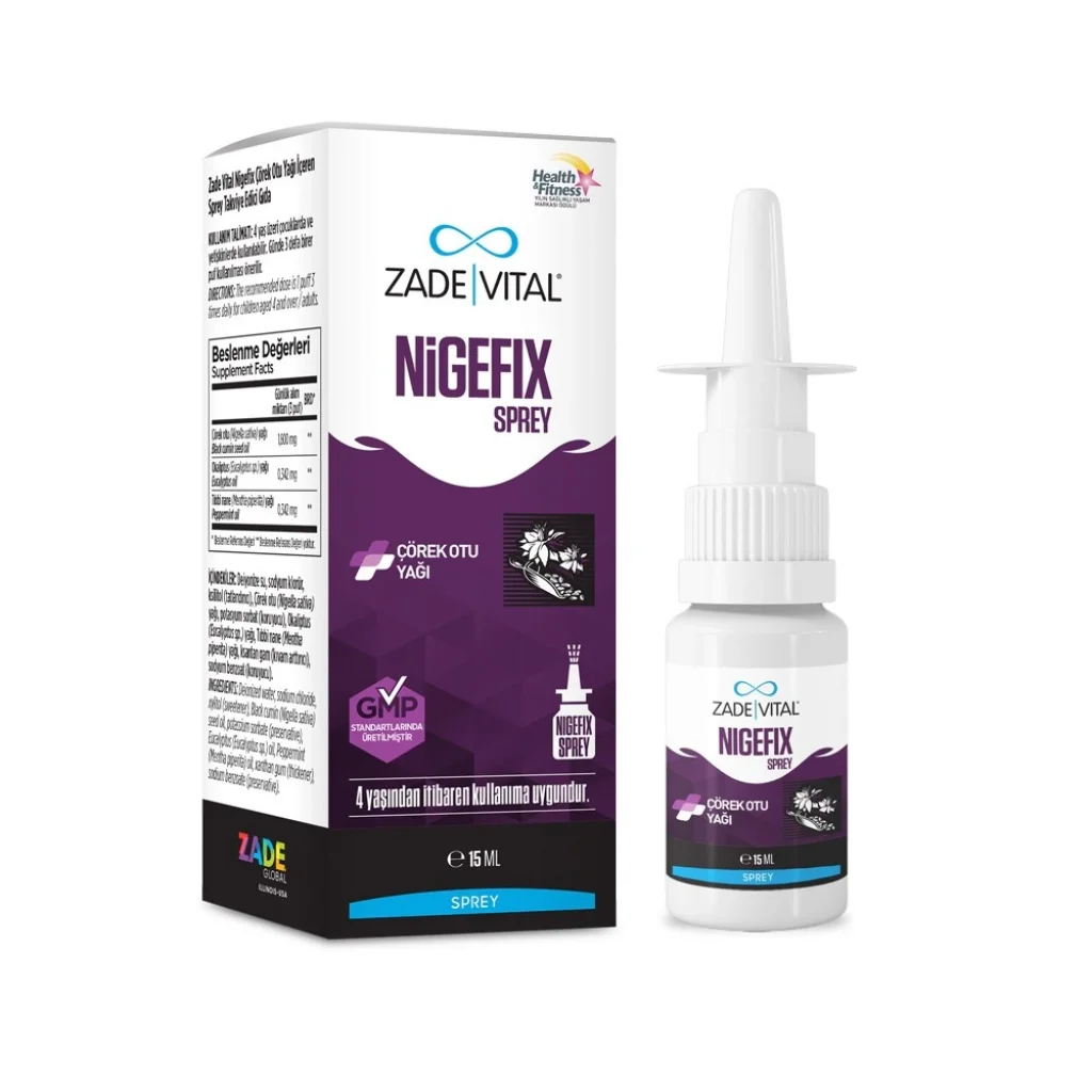 Zade Vital Nigefix Çörek Otu Nazal Sprey 15 ml