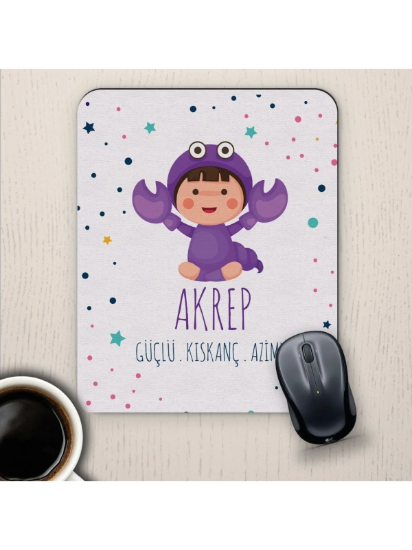 Akrep Burçlarına Özel Sevimli Mouse Pad