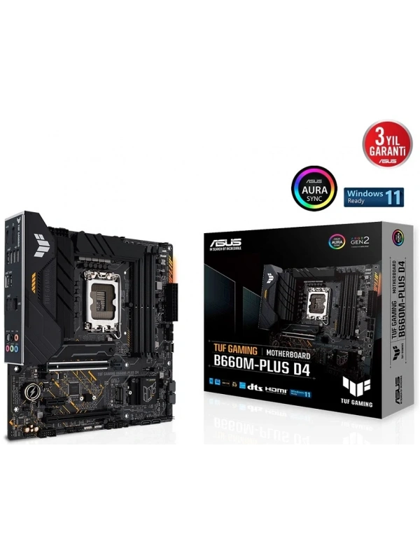 ASUS TUF GAMING B660M-PLUS D4 DDR4 5333Mhz (OC) HDMI DP 1700p