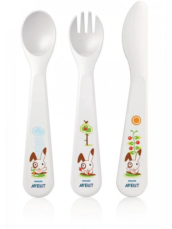 Avent Çatal, Kaşık ve Bıçak Seti 18ay+