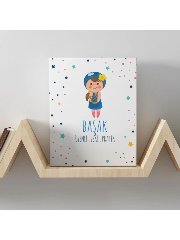 Başak Burcuna Özel Tasarım Kanvas  Tablo