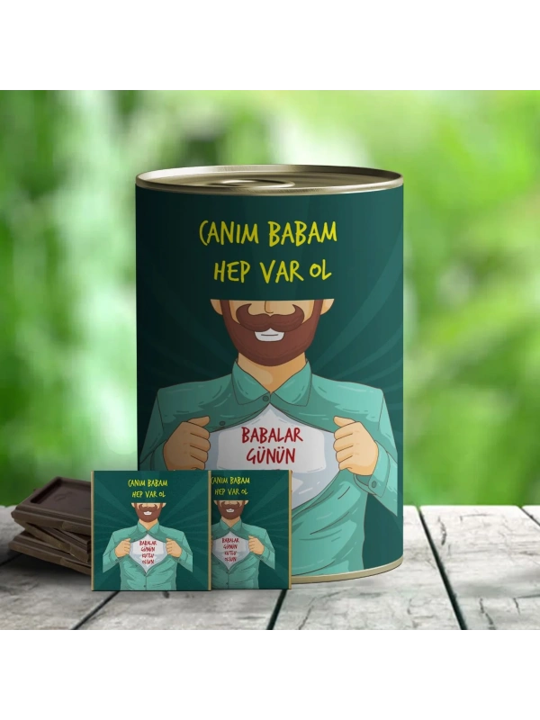 Canım Babam Çikolata Hediye Konservesi