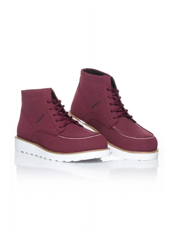 CH047 Süet BT Erkek Bot BORDO
