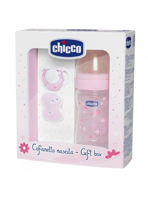 Chicco Yenidoğan Hediye Seti Kaucuk - Pembe