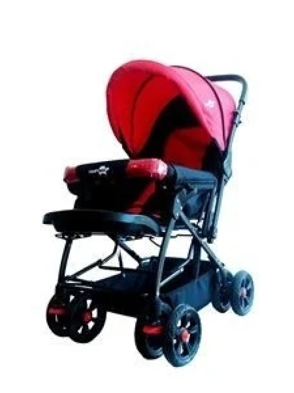Comfymax Çift Yönlü Bebek Arabası - Kırmızı
