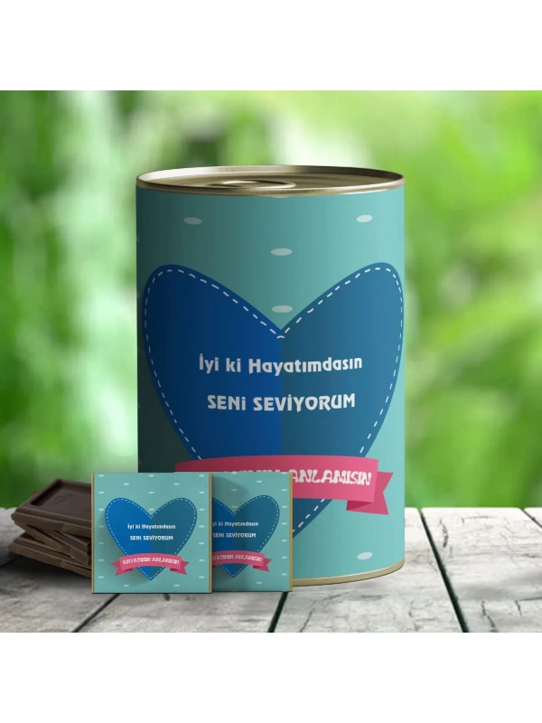 İyi ki Varsın Temalı Hediye Çikolata Konservesi