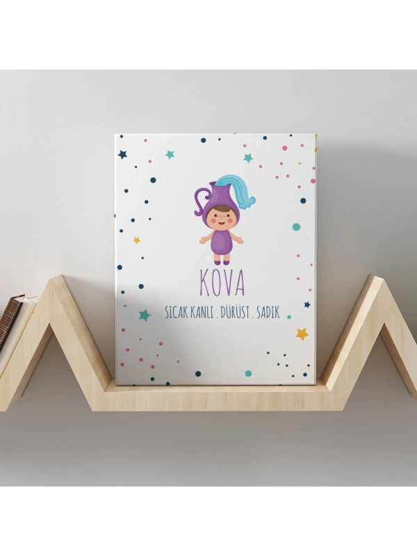Kova Burcuna Özel Tasarım Kanvas  Tablo