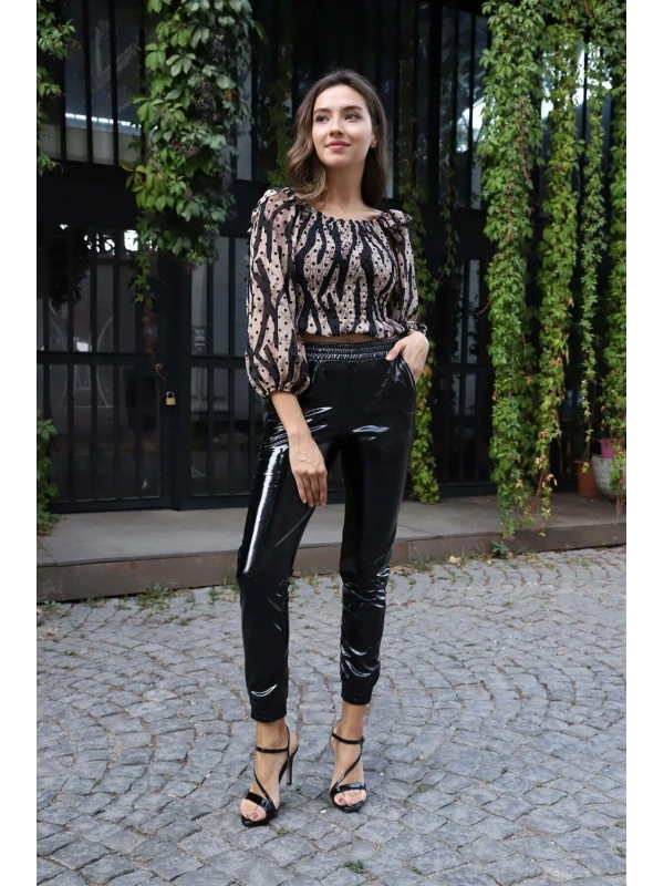 Madonna Yaka Crop Bluz - BEJ