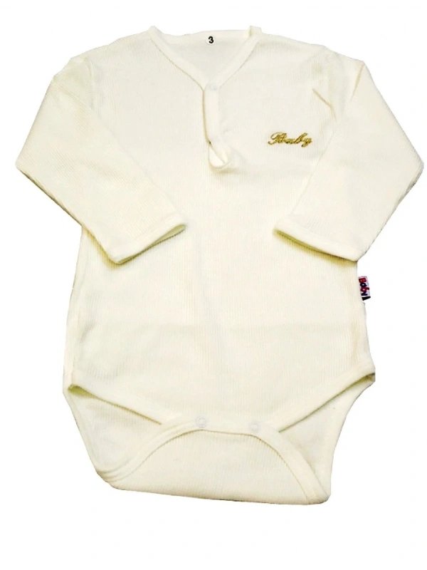 Sema Baby Uzun Kol Kaşkorse Badi (Body) - Ekru 0-6 Ay