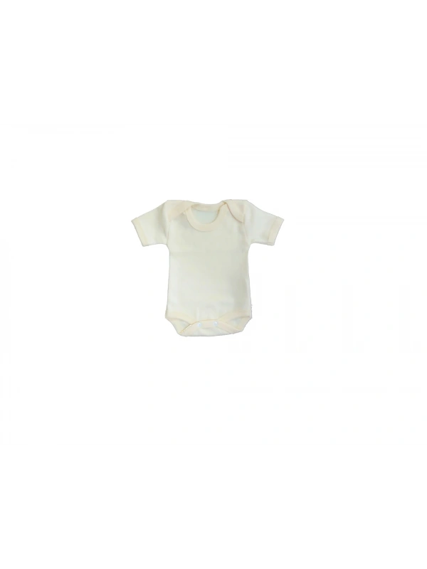 Sema Baby Yarım Kol Badi (Body) 0-3 Ay - Ekru