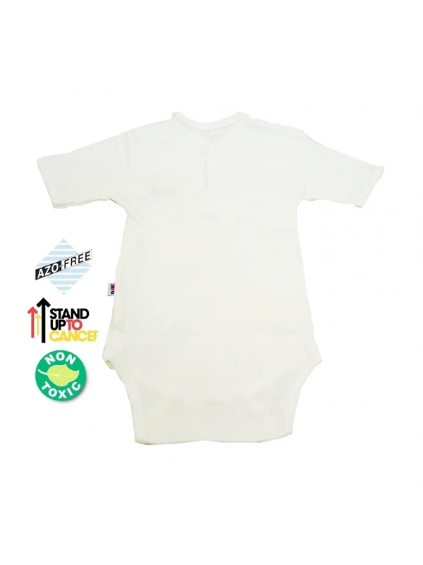 Sema Baby Yarım Kol Kaşkorse Badi (Body) - Ekru 0-6 Ay