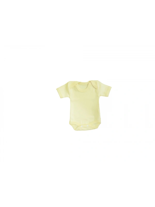 Sema Bebe Yarım Kol Badi (Body) 0-3 Ay - Sarı