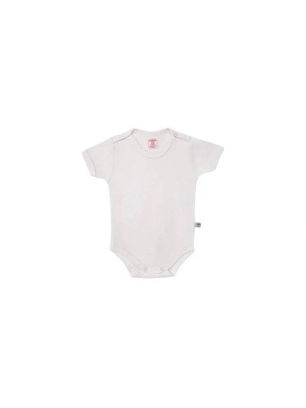 Sevi Bebe Şardonlu Yarım Kollu Body - Krem 6 Ay