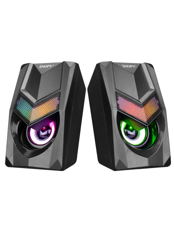 SNOPY SN-X25 2.0  RGB IŞIKLI 3WX2SİYAH USB SPEAKER