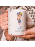 Başak Burcu Özel Sevimli Beyaz Kupa Bardak