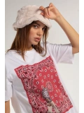 Baskılı Tişört - BEYAZ