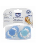 Chicco 2 li Physio Kauçuk Emzik 12 ay+ Erkek