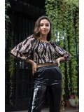 Madonna Yaka Crop Bluz - BEJ