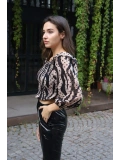 Madonna Yaka Crop Bluz - BEJ