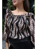 Madonna Yaka Crop Bluz - BEJ