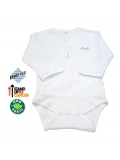 Sema Baby Uzun Kol Kaşkorse Badi (Body) - Beyaz 0-6 Ay