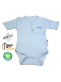 Sema Baby Yarım Kol Kaşkorse Badi (Body) - Mavi  0-6 Ay