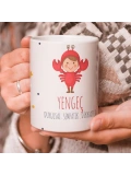 Yengeç Burcu Özel Sevimli Beyaz Kupa Bardak