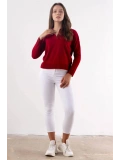 Yüksek Bel Skinny Jean Pantolon  - BEYAZ