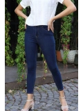 Yüksek Bel Skinny Jean Pantolon  - LACİVERT