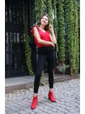 Yüksek Bel Yüksek Bel Skinny Jean Pantolon  Jean Pantolon - SİYAH