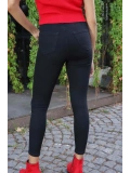 Yüksek Bel Yüksek Bel Skinny Jean Pantolon  Jean Pantolon - SİYAH