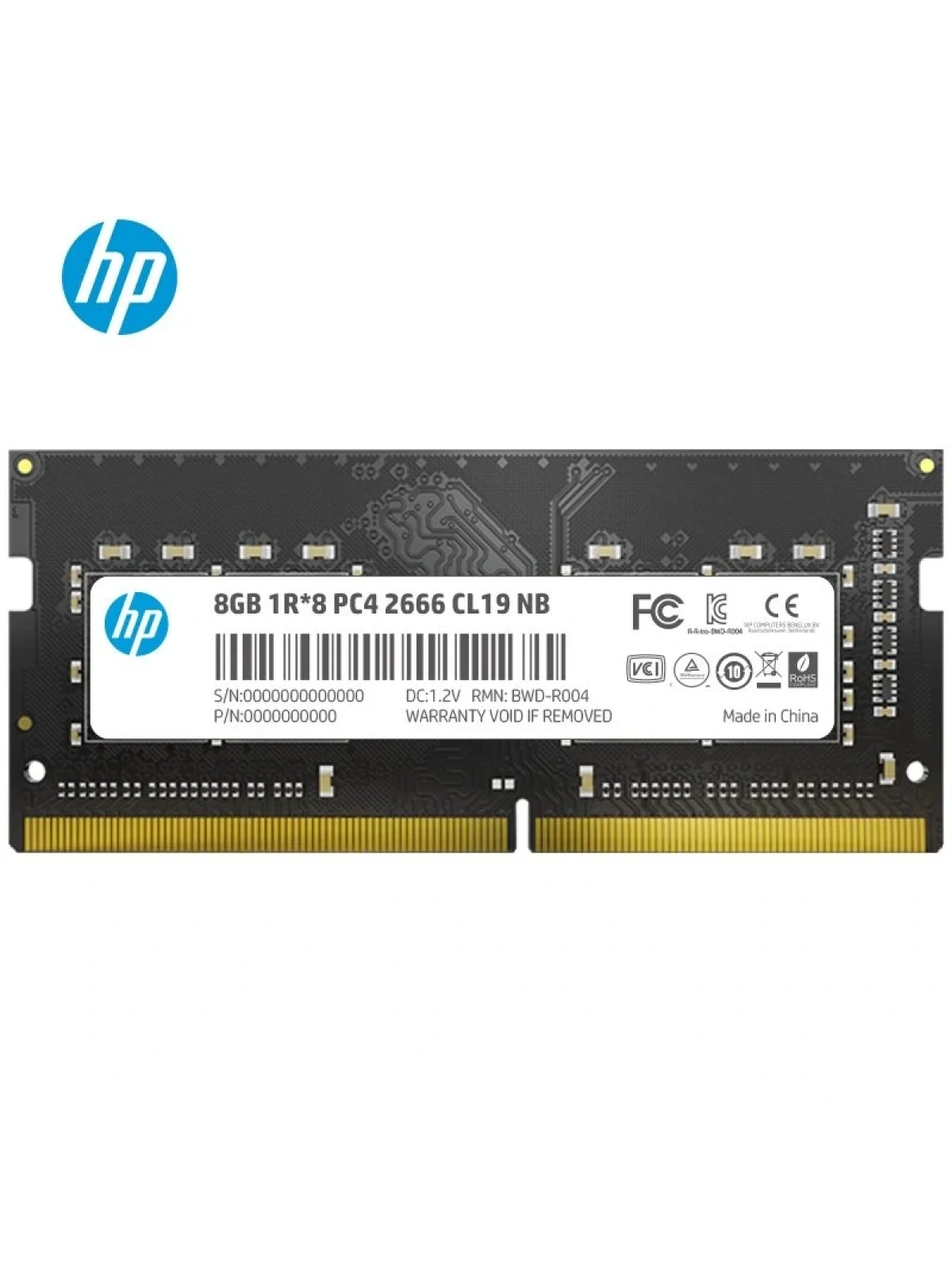 8GB DDR4 2666MHz CL19 SODIMM 7EH98AA HP