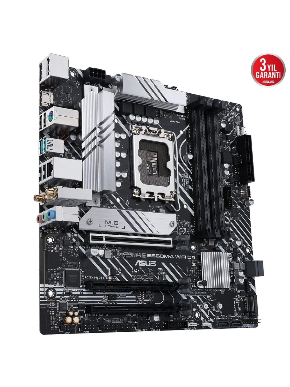 ASUS PRIME B660M-A WIFI D4 DDR4 5333MHz(OC) M.2 HDMI DP mATX 1700p