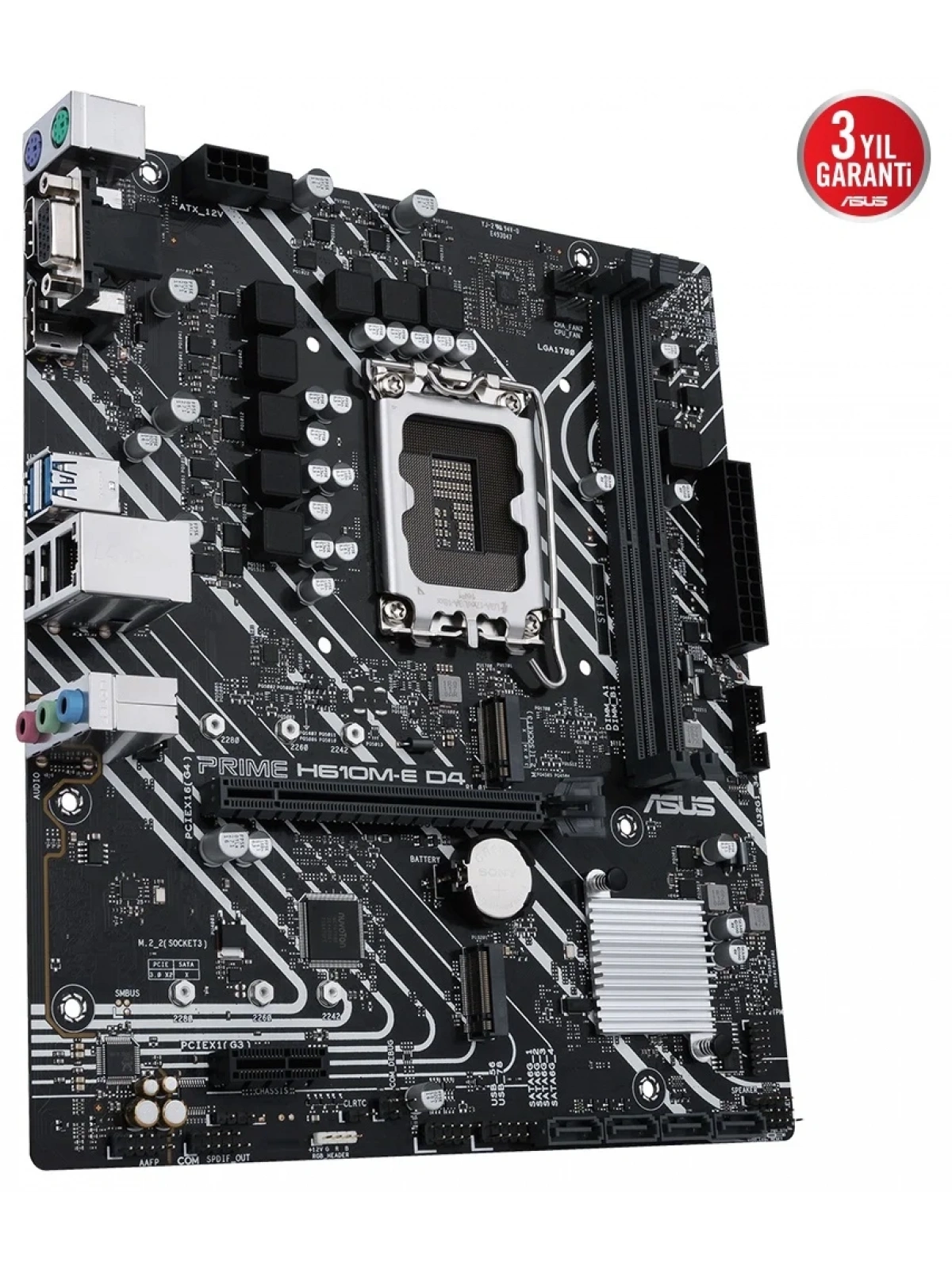 ASUS PRIME H610M-E DDR4 3200(OC) VGA HDMI DP M.2 mATX 1700p