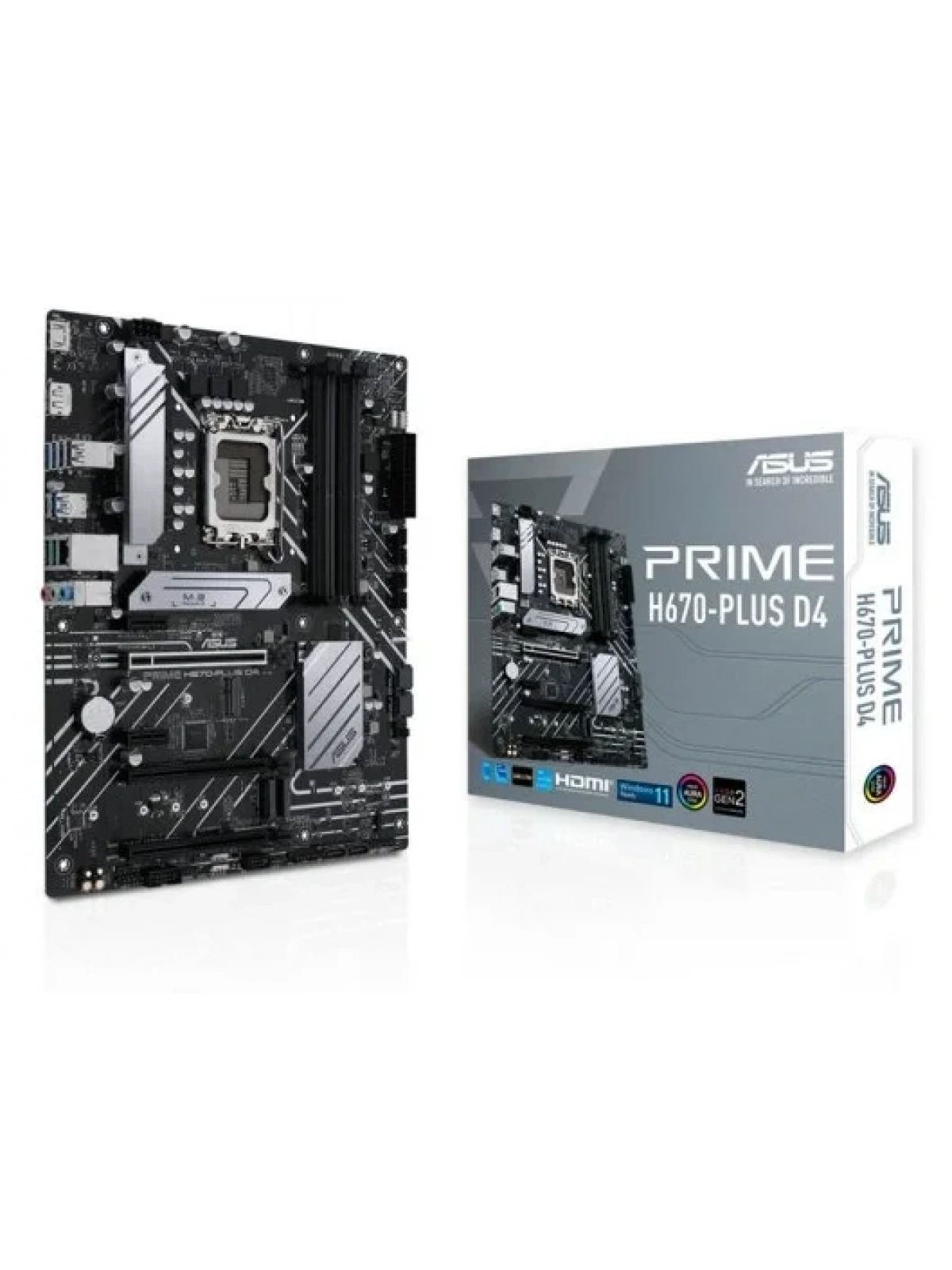 ASUS PRIME H670-PLUS D4 DDR4 5000(OC) HDMI DP M.2 ATX 1700p