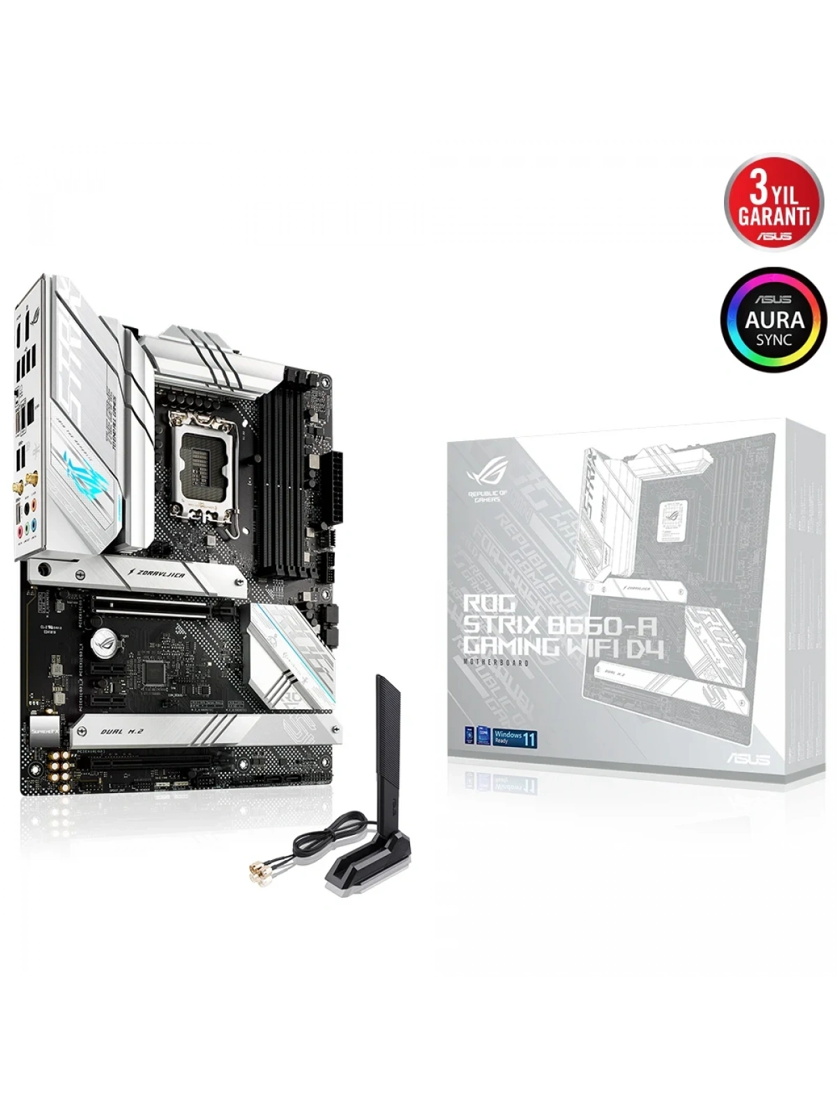 ASUS ROG STRIX B660-A GAMING WIFI D4 5333MHz(OC) M.2 HDMI DP ATX 1700p