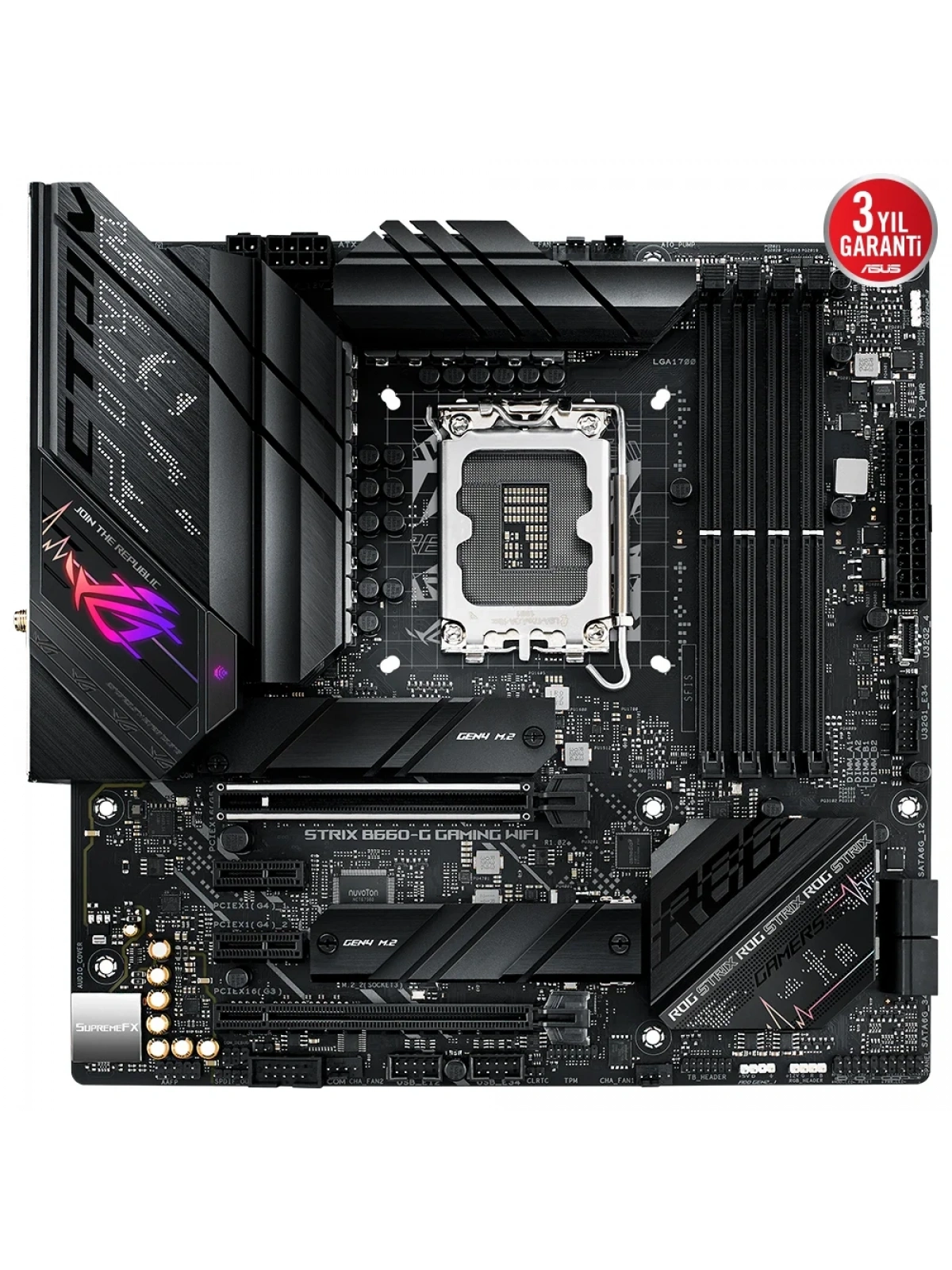 ASUS ROG STRIX B660-G GAMING WIFI 6000Mhz(OC) HDMI DP M.2 mATX 1700p