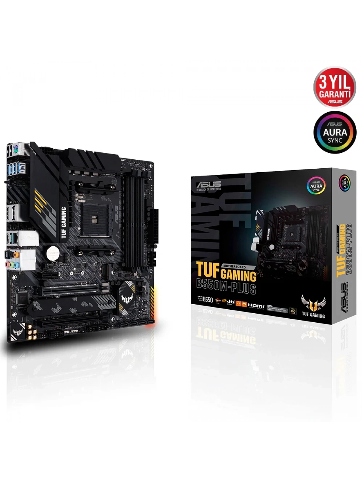 ASUS TUF GAMING B550M-PLUS WI-FI II 4600Mhz(OC) HDMI DP mATX AM4